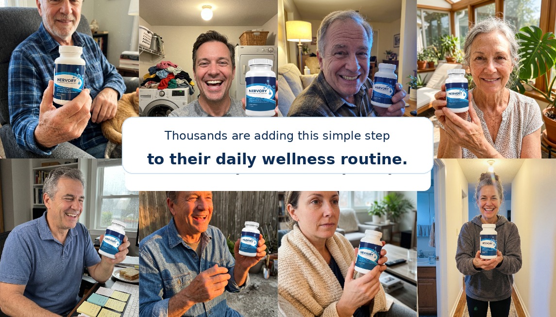 People adding Nervory to their daily wellness routine